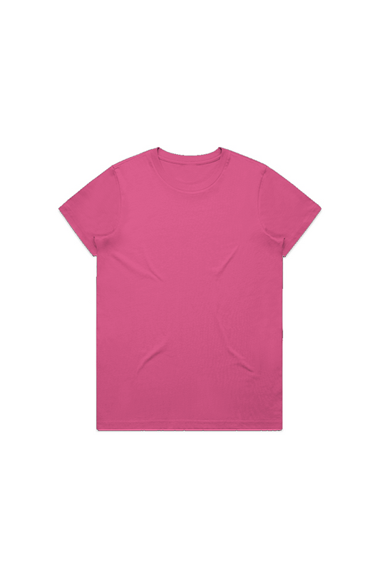 Charity Pink Maple Tee - Bright Spring colour tee by True Me