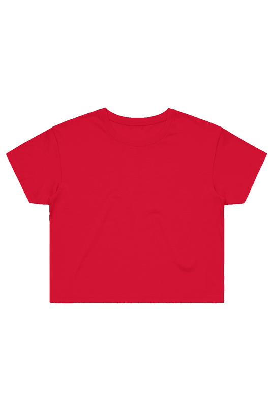 Red Street Crop Tee - Bright Winter colour tee by True Me