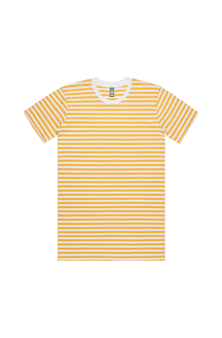 White Yellow Stripe Tee - True Spring colour tee by True Me